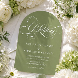 Convites Casamento Citrus Verde Romântico Tudo Em Um