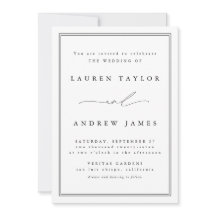 Casamento Clássico Branco e Negro