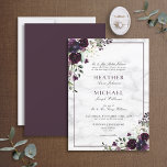 Convites Casamento Clássico Com Aquarela De Flor Roxo<br><div class="desc">Se você está tendo um caso formal, e quer um texto clássico de convite tradicional para seu evento, você pode ter descoberto que os modelos na maioria dos designs no Zazzle atendem à linguagem moderna informal, e adaptar os campos de tipo ao seu evento não funciona muito bem. É aí...</div>