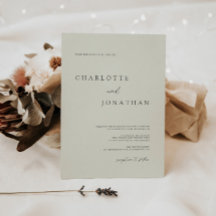 Casamento clássico de caligrafia marfim elegante