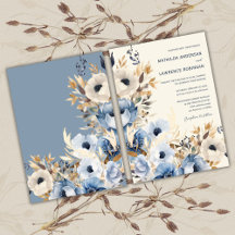 Casamento Clássico de Inverno em Azul Poeirado e D
