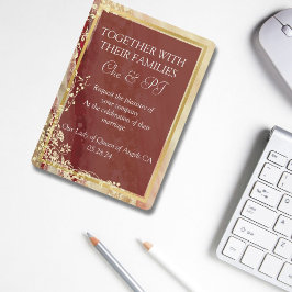 Convites Casamento Clássico de Marble