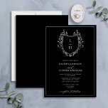 Convites Casamento Clássico de Monograma de Flor Selvagem N<br><div class="desc">Você está procurando uma reviravolta moderna em um convite clássico de casamento? Então não olhe mais que o nosso Clássico Monograma de Flor Negra Negra Convocação de Casamento de Crest! Este belo convite é desenhado com uma crista desenhada à mão embelezada com flores silvestres e borboletas. Ele apresenta suas iniciais...</div>