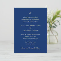 Casamento Clássico Elegante em Azul Marinho e Crem