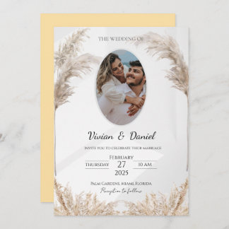 Convites Casamento Clássico Preto e Personalizável Dourado