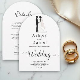 Convites Casamento Clássico Romântico entre Caligrafia Negr