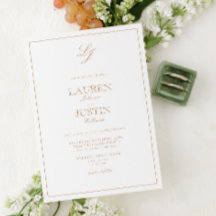 Casamento Clássico Terracotta Calliografia Monogra