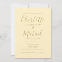Casamento Código QR Amarelo e Dourado Buttercup