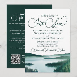 Convites Casamento Código QR do Lago Rústico Sem Frescuras