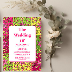 Convites Casamento Colorido de Bordados Mexicanos