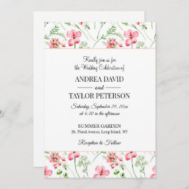 Convites Casamento Colorido de Castores Selvagens