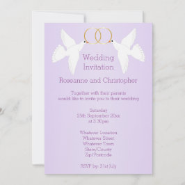 Convites Casamento Colorido Design Lilac