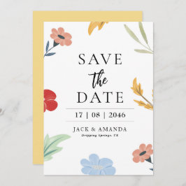 Convites Casamento Colorido Feliz Salve as Datas