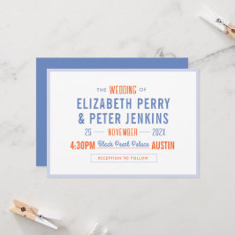 Convites Casamento Colorido na moda Retro