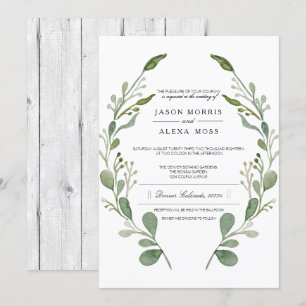 Convites Casamento com a Greenery Farmhouse  Casamento Eleg