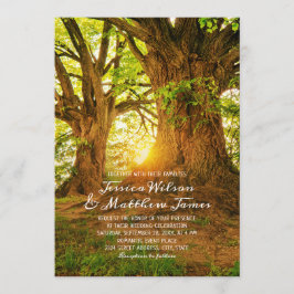 Convites Casamento com a Terra Verde da Floresta Russa