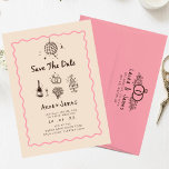 Convites casamento com a trendy fedorento<br><div class="desc">ilustrações desenhadas à mão e manuscritas | moda,  colorida,  divertida moda moda |</div>