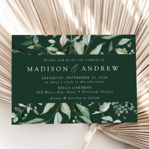 Convites Casamento com Abundante Verdor