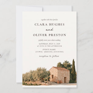 Convites Casamento com Aquarela de Cipreste no Olivais da T