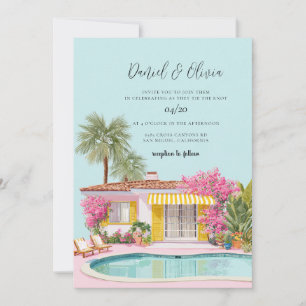 Convites Casamento com Aquarela na Praia de Miami