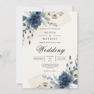 Convites Casamento com Arca Floral do Marinho Moody