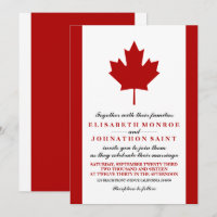 Casamento com Bandeira Canadense