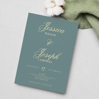Convites Casamento com caligrafia clássica do Egeu