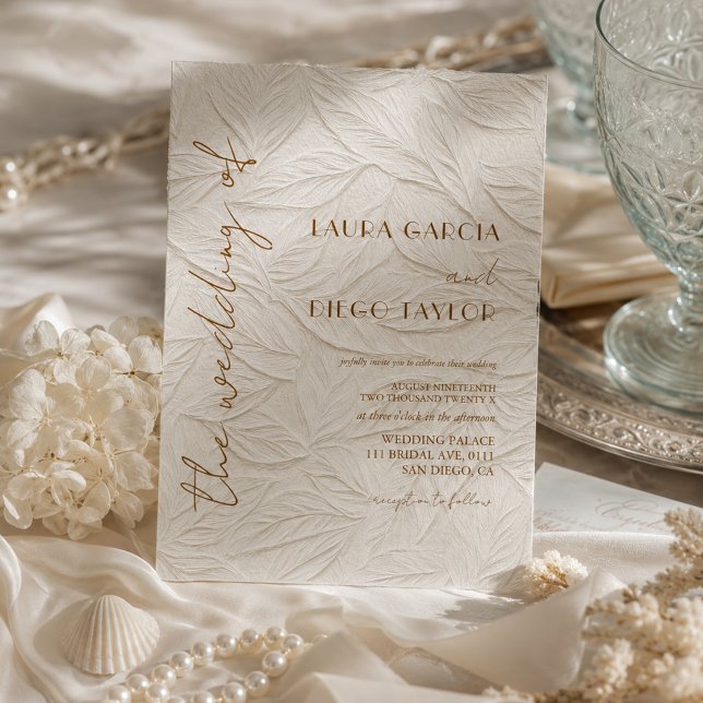 Convites Casamento com Caligrafia Simples e Atemporal (Criador carregado)
