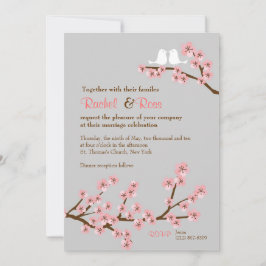 Convites Casamento com Cereja Blossom Garden