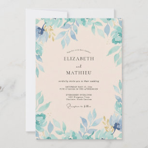 Convites Casamento com Champagne Morno e Folhas em Verde Az