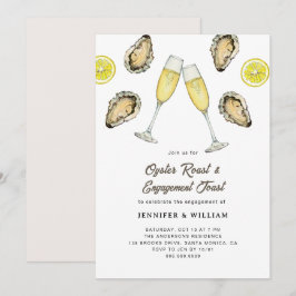 Convites Casamento com Champanhe e Ostras Assadas