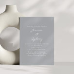 Convites Casamento com Cinzas Modernas de Máquinas Modernas<br><div class="desc">Convite para Casamento de Cinzas Modernas de Máquinas Modernas</div>