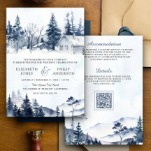 Casamento com Código QR de Floresta de Pinheiros n