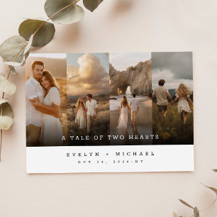 Convites Casamento com Colagem de Fotos Rústicas e Capricho