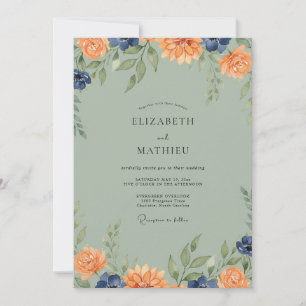 Convites Casamento com Dahlia Amber Moss