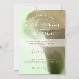 Convites Casamento com Detalhe da Flor Romântica