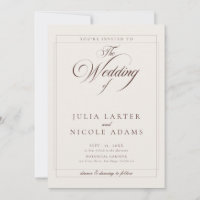 Casamento com Detalhes de Caligrafia em Choco Ivor