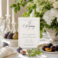 Casamento com Detalhes de Caligrafia em Marfim Pre