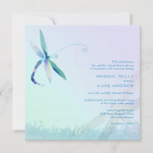Casamento com Dragonfly Azul de Manhã Preguiçosa