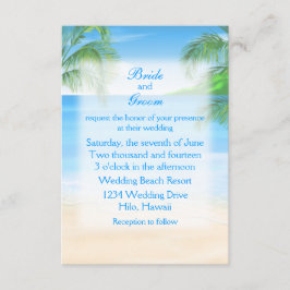 Convites Casamento com Dreamy Beach