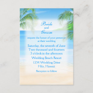 Convites Casamento com Dreamy Beach