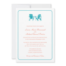 Casamento com duas cadeiras Adirondack