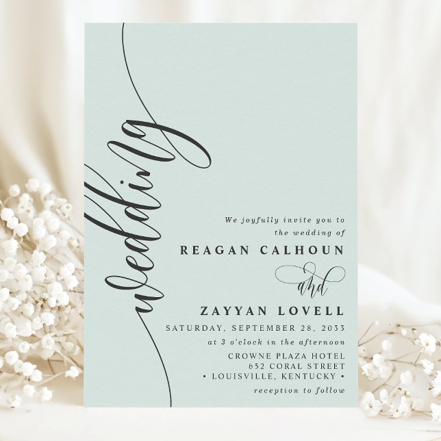 Convites Casamento com Escrita em Caligrafia Elegante em Pa (Criador carregado)