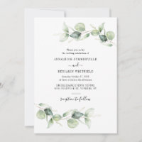Casamento com Esquema de Foliage Eucalyptus Greene