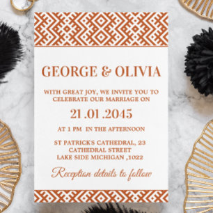 Convites Casamento com Estampa Africana