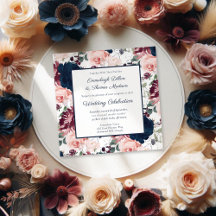 Casamento com Estampa Floral Embrace | Burgundy Na