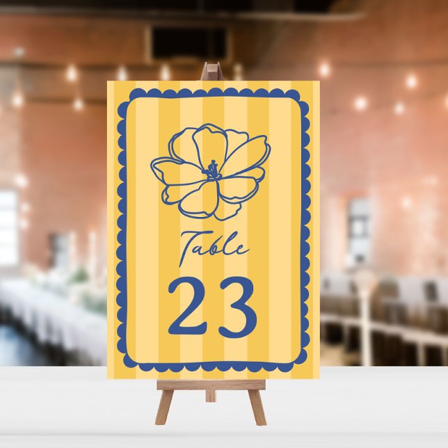 Convites Casamento com faixa amarela da flor (Criador carregado)