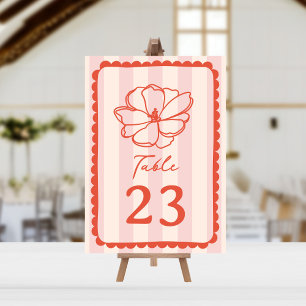 Convites Casamento com faixa de cor rosa-flor