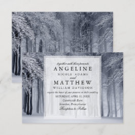 Convites Casamento com flocos de neve da Maravilha Elegante