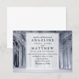Convites Casamento com flocos de neve da Maravilha Elegante